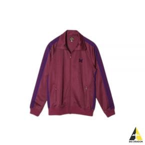 NEEDLES 니들스 Track Jacket - Poly Smooth WINE (NS244) (폴리 스무스 트랙 자켓)