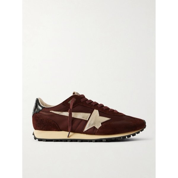 마라톤 스웨이드 가죽 트리밍 새틴 스니커즈 46376663163009083