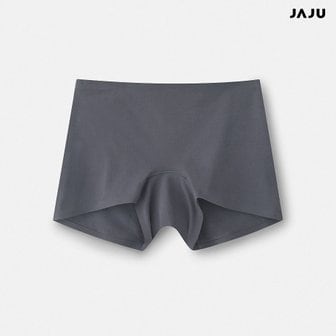 JAJU (언더)여 수피마코튼 노라인 1부 보이쇼츠 팬티 차콜  J413301023