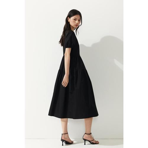 H&M 코튼 드레스 블랙 1287800001
