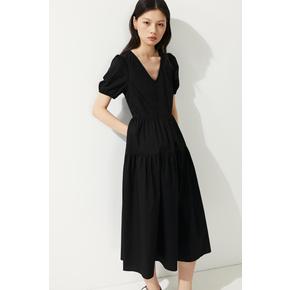 코튼 드레스 블랙 1287800001