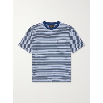 BEAMS 빔스 스트라이프 코튼 저지 티셔츠 46376663162982639