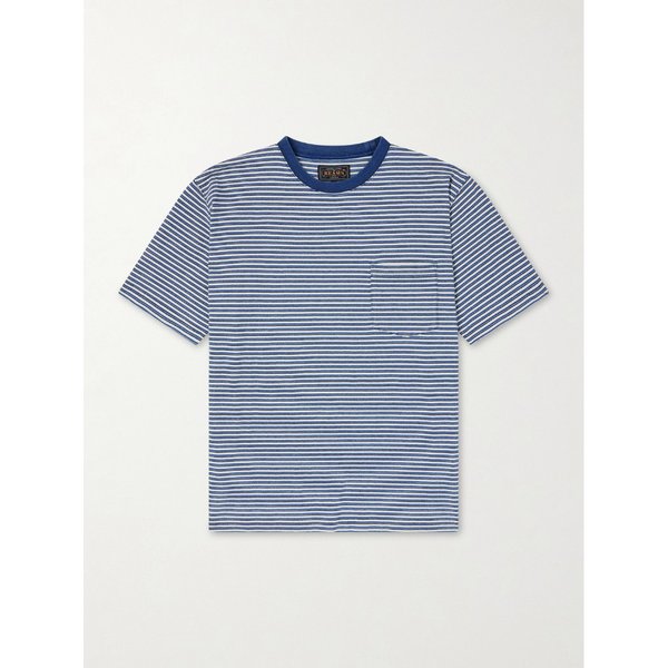 빔스 스트라이프 코튼 저지 티셔츠 46376663162982639