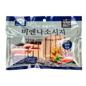 강아지 비엔나 소시지 생선 야채믹스 30p 애견 간식