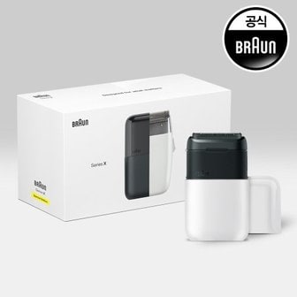 BRAUN [S] 브라운 휴대용 전기면도기 시리즈X 2.0 M1011 WHITE + 전용 기프팅 패키지