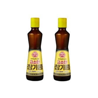  오뚜기 고소한 참기름 320ml x 2개