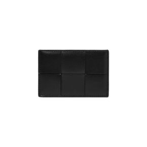 보테가 베네타 카드 케이스 카프스킨 블랙 Bottega Veneta Credit Card Case Calfskin Black