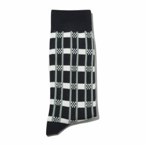 Navy Pattern Socks_CALAX25111NYX