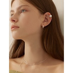 [연말 스페셜 6mm+10mm 진주귀걸이 증정][925 silver] Volume fit earcuff