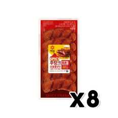 백설 숯불불닭맛 후랑크 프랑크햄 120g x 8개