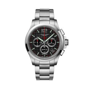 L3.717.4.66.6 콘퀘스트 V.H.P. 남성 메탈 쿼츠 42mm