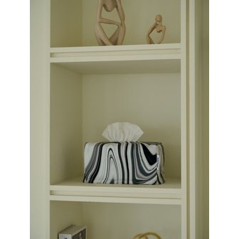 컨투어송 B/W 티슈 커버