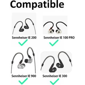 젠하이저 이어폰 이어팁 IE 200 IE 300 IE 100 Pro IE 900용 저반발 우레탄 6