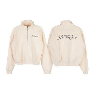 스포티앤리치 [라벨루쏘] [스포티앤리치] 여성 리졸리 하프 집업 맨투맨 RIZOLLI QUARTER ZIP CREAM CHOCOLATE