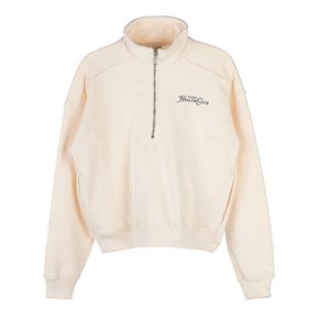 [라벨루쏘] [스포티앤리치] 여성 리졸리 하프 집업 맨투맨 RIZOLLI QUARTER ZIP CREAM CHOCOLATE