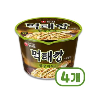  먹태깡 큰사발 청양마요맛 큰컵용기면 118g x 4개