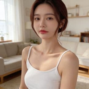 여성 Slim 끈나시 일자 여름 이너웨어 기본 나시 휴가룩 레이어드룩