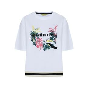 보니페이 (기비) sh06 보타닉 프린트 반팔티셔츠  N4MT345-90 보타닉 프린트 반 (S16924356)