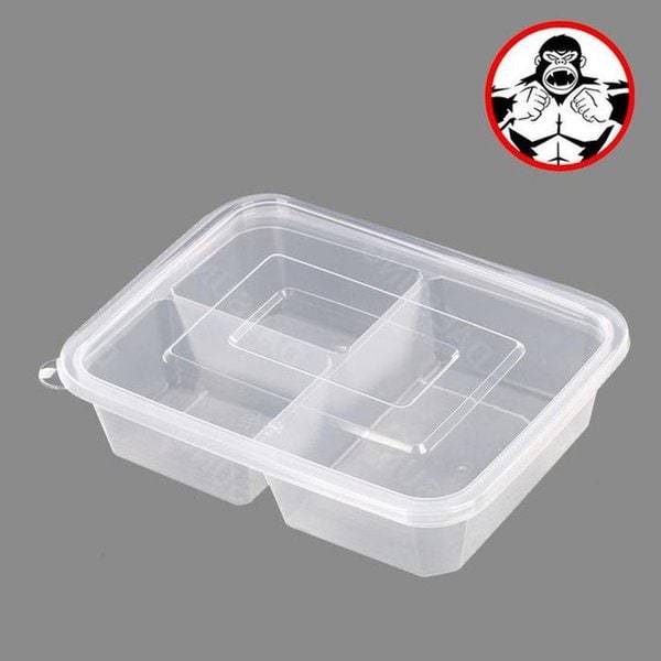 [JHP5P3S3_51C5]도시락 3칸 포장 투명 200개 1300ml - 이마트몰