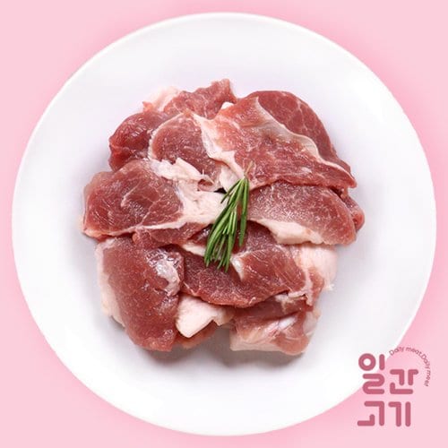 [일간고기][냉장]무항생제 한돈 전지(앞다리살) 찌개용 500g