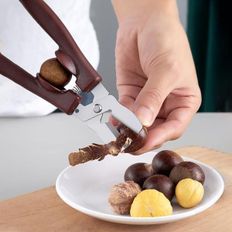 핫트랙스 밤가위 밤 까기 기계 호두 견과류 가위 브라운 F710