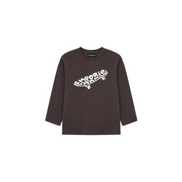 엠포리오아르마니주니어 스케이트보드 로고 티셔츠(0453310009)