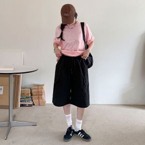 롯시 아노락 테이큰 트레이닝 밴딩 카고 버뮤다팬츠  4color _P397176444