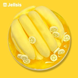 텐바이텐 [젤시스슬라임] 바나나 푸딩 / 믹스글루 지글리 점토섞기 슬라임