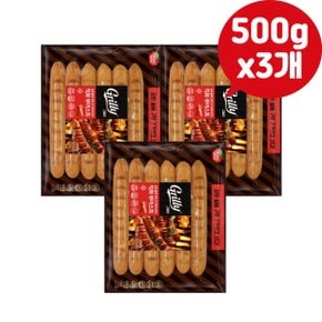 동원 그릴리 직화부어스트 500g x3개 캠핑소세지 간식 반찬