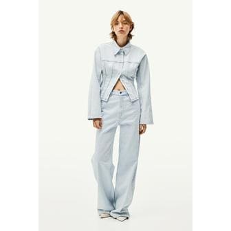 H&M 라인스톤 디테일 진 라이트 데님 블루 1226857001