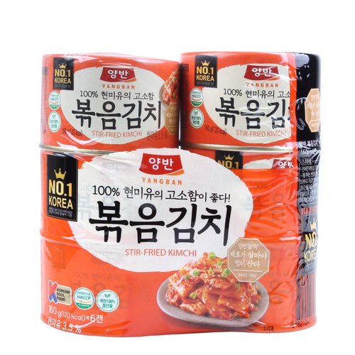 동원 양반 캔볶음김치 160g*6입