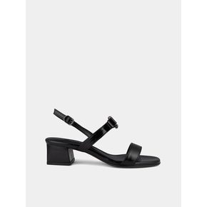 Nora ribbon sandals / black(acc) [노라 리본 샌들 /블랙(장식)] 4CM