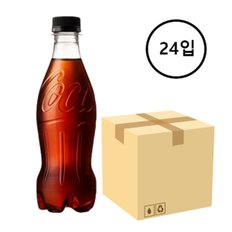 코카콜라 coke 코크 제로 무라벨 370ml 24페트 박스 대용량