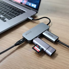 4in1 C타입 HDMI 멀티 허브 PD 100W 고속 충전 맥북