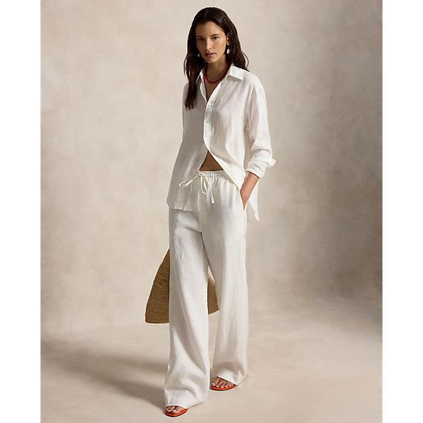 여성 리넨 드로스트링 팬츠(WMPOPNTNDL20408100)