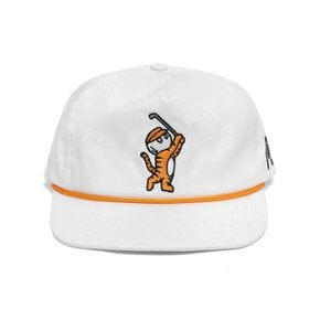 말본 타이거 버킷 스냅백 화이트 MALBON Tiger Buckets Snapback