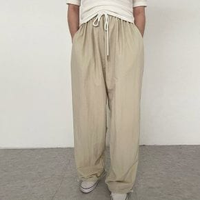 드레픈 허리밴딩 조거팬츠_P335120289