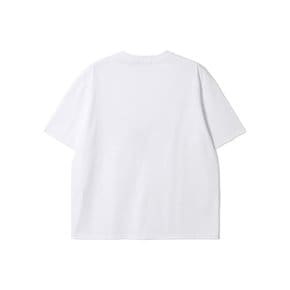 남녀공용 스머지 AD HOC 그래픽 티셔츠 (O-WHITE) (HC6STA7)