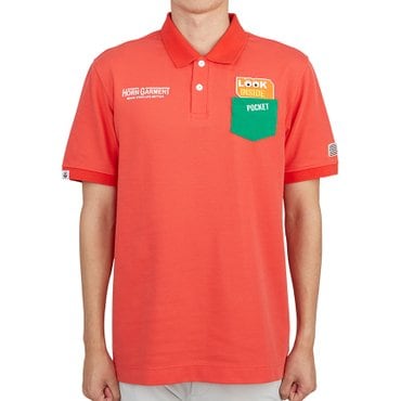 혼가먼트 골프웨어 남성 반팔티셔츠 HCM 2A AP05 ORANGE