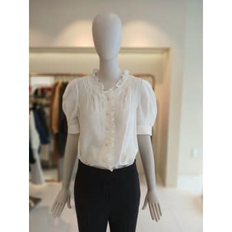 CC콜렉트 [여주점] 씨씨콜렉트 브이넥프릴디테일블라우스 E262msc136