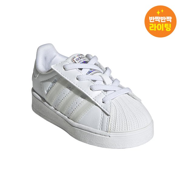 [부산점] 아디다스 키즈 슈퍼스타 LED 라이트 CF EL 라이팅운동화 2종 ADKCF3TSSL11