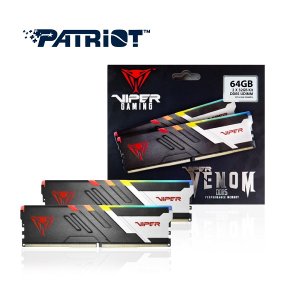 엠지솔루션 PATRIOT DDR5-5200 CL40 VIPER VENOM RGB 64GB(32Gx2)