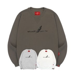 3M 엠보페더 맨투맨 남녀공용 S~4XL 빅사이즈