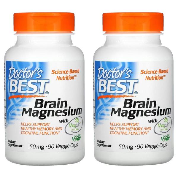 Doctor`s Best 닥터스베스트 브레인 마그네슘 마그데인 50mg 90캡슐 2팩