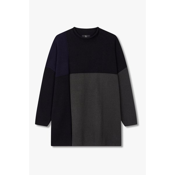[Y`s]컬러 블록 코튼 니트 풀오버 6615330106000