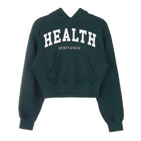 HEALTH IVY CROPPED HOODIE FOREST WHITE 여성 헬시 아이비 크롭 후드 티셔츠