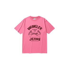 Flag Tiger T-shirt Pink