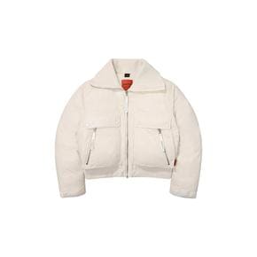 [시흥점] 여성 카라 덕다운 숏패딩 아이보리 SDFJDFO06IVR