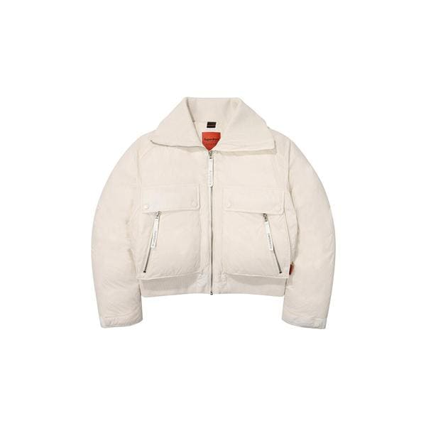 [시흥점] 여성 카라 덕다운 숏패딩 아이보리 SDFJDFO06IVR