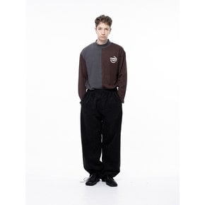 Jacquard String Rug Pants - Black /M243PT02BK